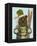 Bear in Christmas Sweater-Fab Funky-Framed Stretched Canvas
