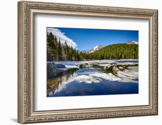 Bear Lake at the Rocky Mountain National Park, Colorado, USA-Nataliya Hora-Framed Photographic Print