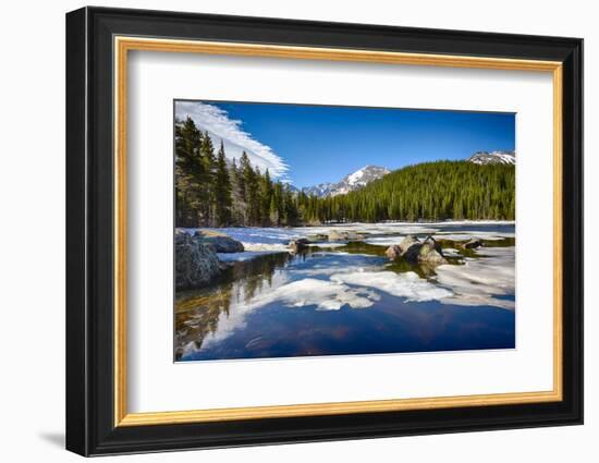 Bear Lake at the Rocky Mountain National Park, Colorado, USA-Nataliya Hora-Framed Photographic Print