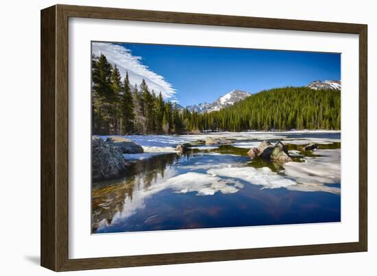 Bear Lake at the Rocky Mountain National Park, Colorado, USA-Nataliya Hora-Framed Photographic Print