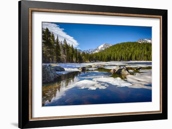 Bear Lake at the Rocky Mountain National Park, Colorado, USA-Nataliya Hora-Framed Photographic Print