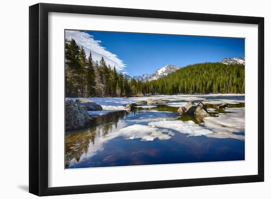 Bear Lake at the Rocky Mountain National Park, Colorado, USA-Nataliya Hora-Framed Photographic Print