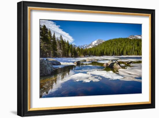 Bear Lake at the Rocky Mountain National Park, Colorado, USA-Nataliya Hora-Framed Photographic Print