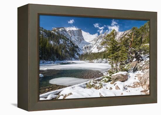 Bear Lake in Winter-Michael Nolan-Framed Premier Image Canvas