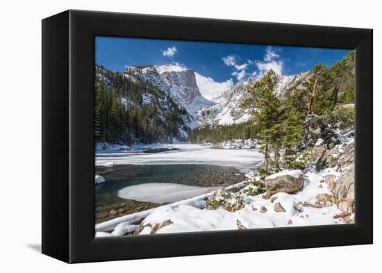 Bear Lake in Winter-Michael Nolan-Framed Premier Image Canvas