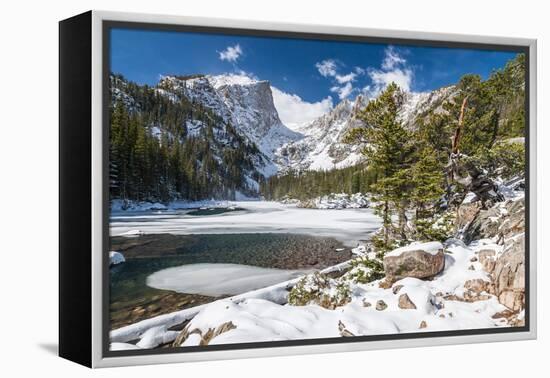 Bear Lake in Winter-Michael Nolan-Framed Premier Image Canvas