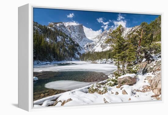 Bear Lake in Winter-Michael Nolan-Framed Premier Image Canvas