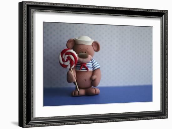 Bear Lollipop Sailor-null-Framed Photographic Print