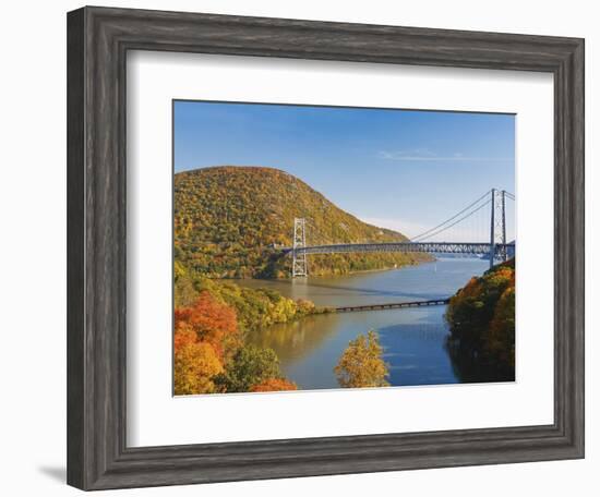 Bear Mountain Bridge spanning the Hudson River-Rudy Sulgan-Framed Photographic Print