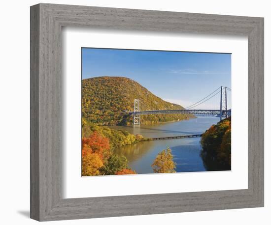 Bear Mountain Bridge spanning the Hudson River-Rudy Sulgan-Framed Photographic Print