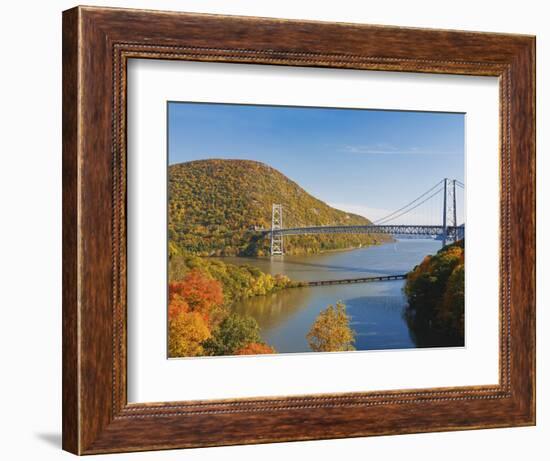 Bear Mountain Bridge spanning the Hudson River-Rudy Sulgan-Framed Photographic Print