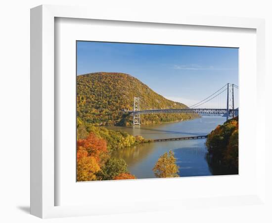 Bear Mountain Bridge spanning the Hudson River-Rudy Sulgan-Framed Photographic Print