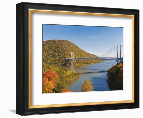 Bear Mountain Bridge spanning the Hudson River-Rudy Sulgan-Framed Photographic Print