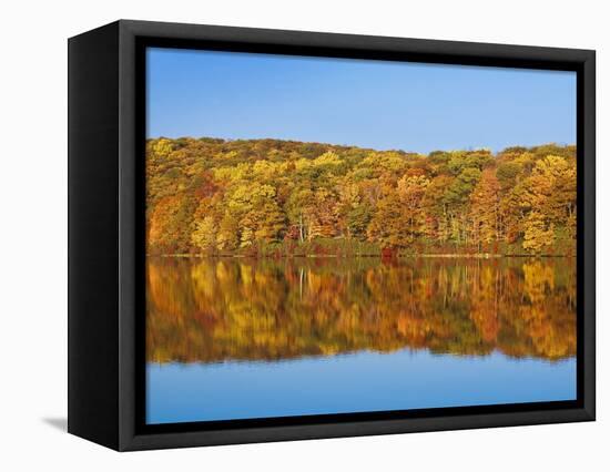 Bear Mountain State Park in autumn-Rudy Sulgan-Framed Premier Image Canvas