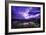 Bear Mountain State Park, New York - Purple Sky and Lightning-Lantern Press-Framed Art Print