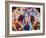 Bear Multicolour-Sarah Stribbling-Framed Premium Giclee Print