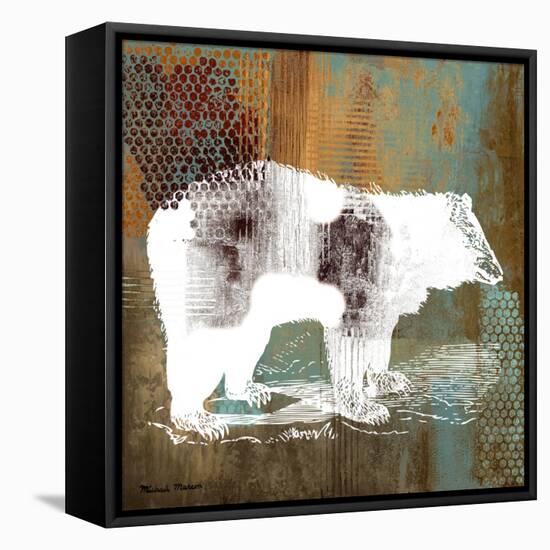 Bear on Abstract-Michael Marcon-Framed Stretched Canvas