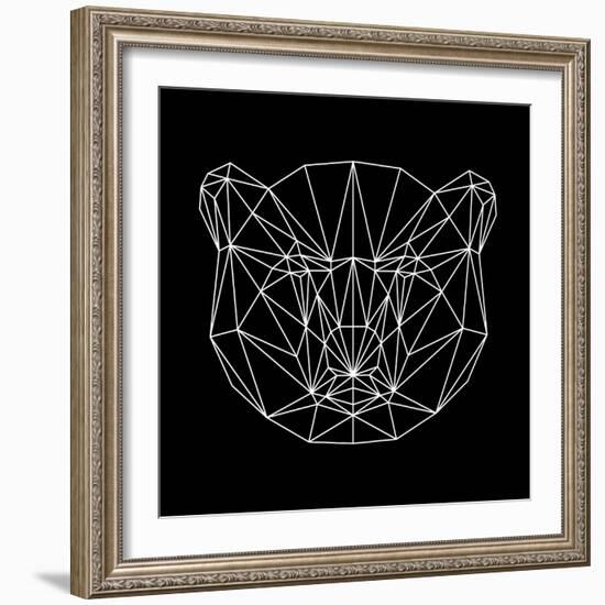 Bear Polygon-Lisa Kroll-Framed Art Print