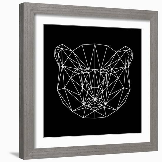 Bear Polygon-Lisa Kroll-Framed Art Print
