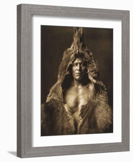 Bear's Belly-Arikara 1908-Edward S. Curtis-Framed Giclee Print