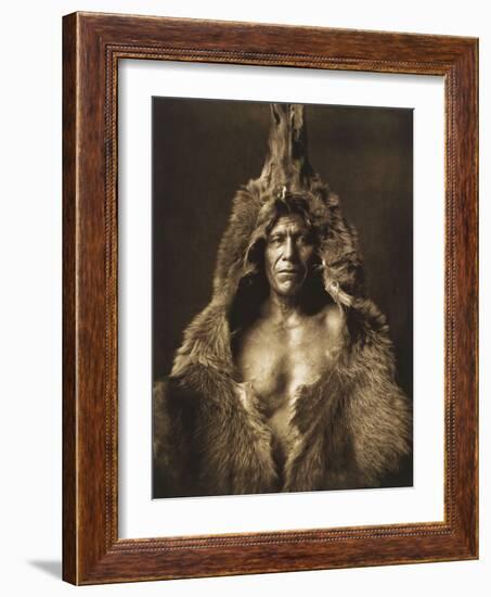 Bear's Belly-Arikara 1908-Edward S. Curtis-Framed Giclee Print