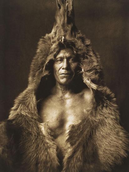 Bear's Belly-Arikara 1908-Edward S. Curtis-Framed Giclee Print