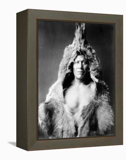 Bear's Belly, Arikara Indian-Edward S^ Curtis-Framed Stretched Canvas