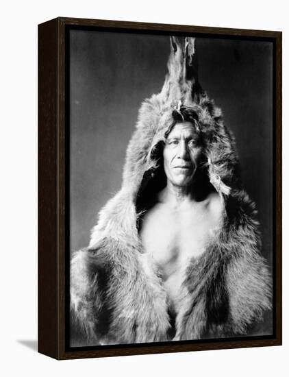 Bear's Belly, Arikara Indian-Edward S^ Curtis-Framed Stretched Canvas