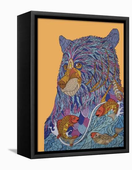 Bear Spirit-Drawpaint Illustration-Framed Premier Image Canvas