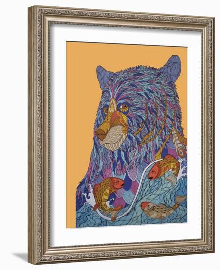 Bear Spirit-Drawpaint Illustration-Framed Giclee Print