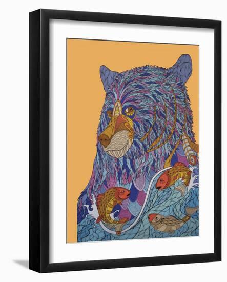 Bear Spirit-Drawpaint Illustration-Framed Giclee Print