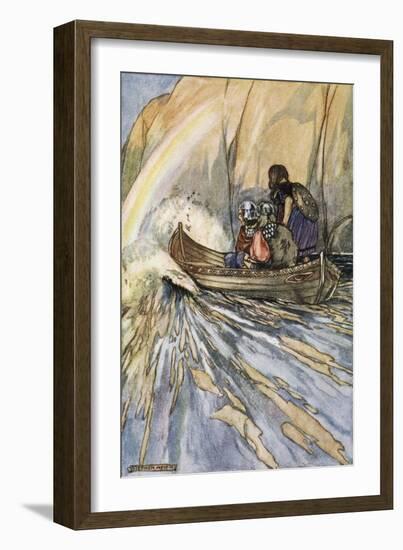Bear us swiftly, Boat of Mananan, to the Garden of Hesperides', c1910-Stephen Reid-Framed Giclee Print