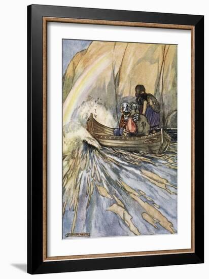 Bear us swiftly, Boat of Mananan, to the Garden of Hesperides', c1910-Stephen Reid-Framed Giclee Print