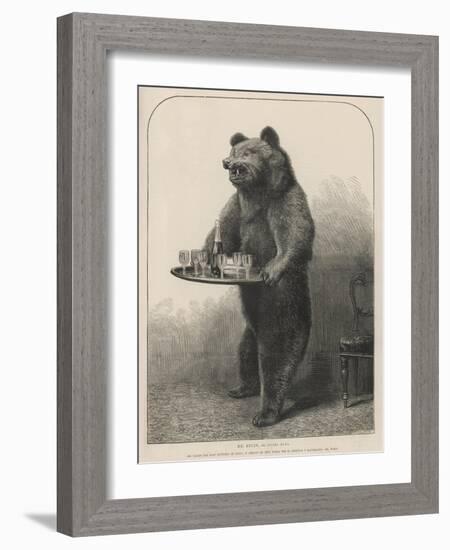 Bear Waiter-null-Framed Photographic Print