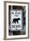 Bear Warning Sign, Silver Lake Resort, Eastern Sierra, California-David Wall-Framed Photographic Print