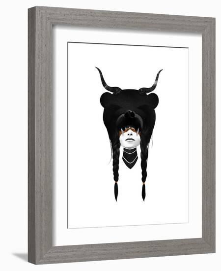 Bear Warrior-Ruben Ireland-Framed Premium Giclee Print