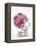 Bear with Pink Roses-MAKIKO-Framed Premier Image Canvas