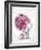 Bear with Pink Roses-MAKIKO-Framed Giclee Print