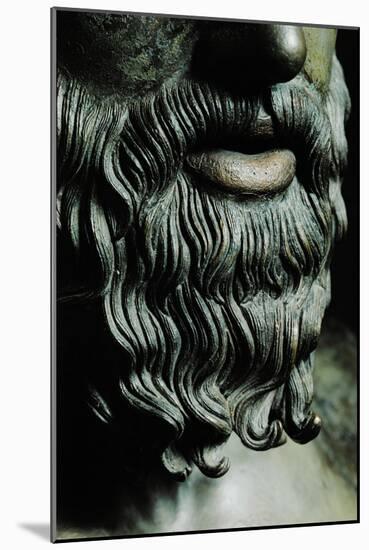 Beard and Lips with Rest of Red Paint: Detail of the Statue of Young Man-Phidias-Mounted Giclee Print