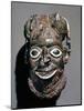 Beard and raffia cap depicted on a mask headdress-Werner Forman-Mounted Giclee Print
