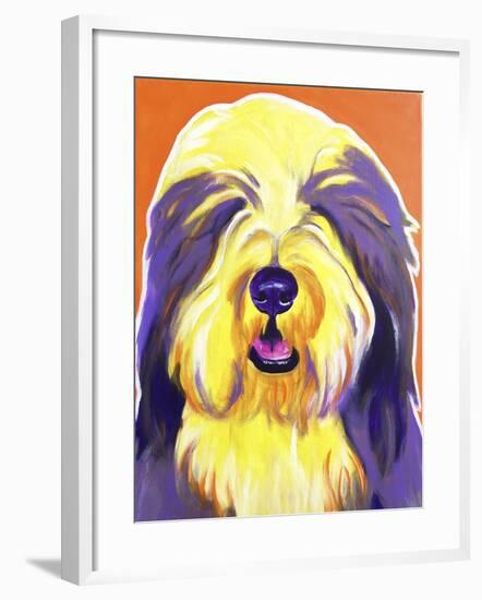 Bearded Collie - Banana-Dawgart-Framed Giclee Print