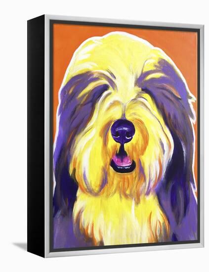 Bearded Collie - Banana-Dawgart-Framed Premier Image Canvas