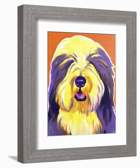 Bearded Collie - Banana-Dawgart-Framed Giclee Print