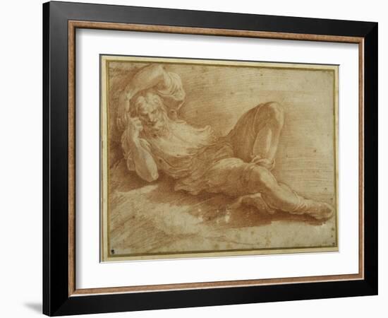 Bearded Figure, Sleeping-Parmigianino-Framed Giclee Print