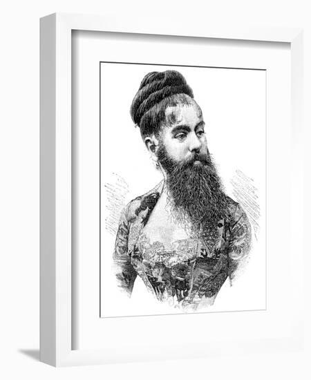 Bearded Lady, 19th Century-Science Photo Library-Framed Photographic Print