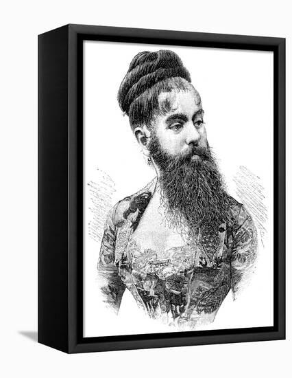 Bearded Lady, 19th Century-Science Photo Library-Framed Premier Image Canvas