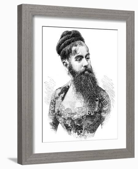 Bearded Lady, 19th Century-Science Photo Library-Framed Photographic Print