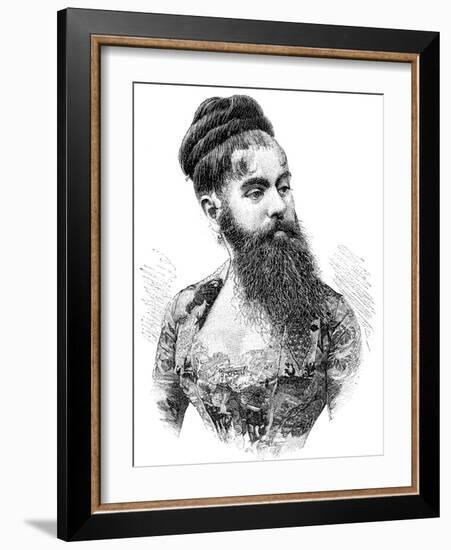 Bearded Lady, 19th Century-Science Photo Library-Framed Photographic Print