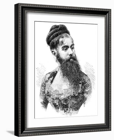 Bearded Lady, 19th Century-Science Photo Library-Framed Photographic Print