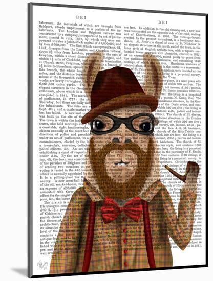 Bearded Llama-Fab Funky-Mounted Art Print